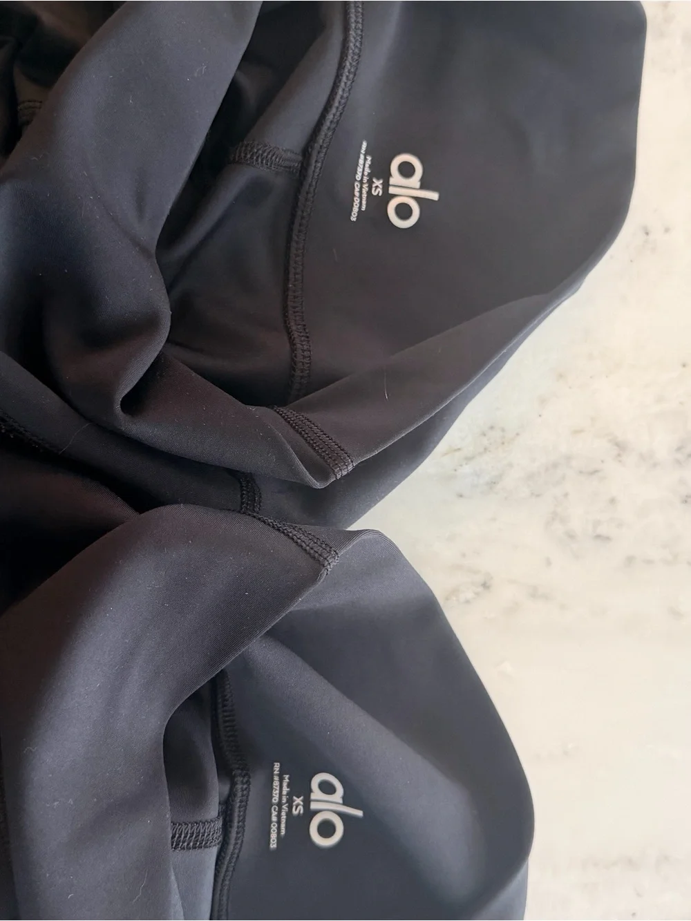 2 pairs ALO Yoga Black High-Rise Leggings -